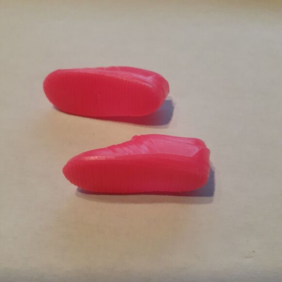 Vintage Barbie Skipper Doll Hot Pink Sneaker Gym Shoes Stamped Indonesia - Picture 2 of 5